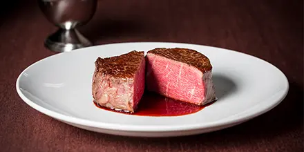 US Prime Fillet Steak Charcoal Grilled Course